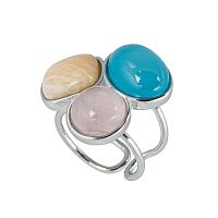 Кольцо Possebon Azul, Q.Roze, Bege, K0178.20.7.13 S